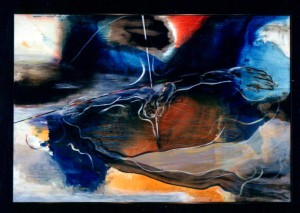 Cosmic Cruciform Oil on Panel 5.5' x 3' 1983